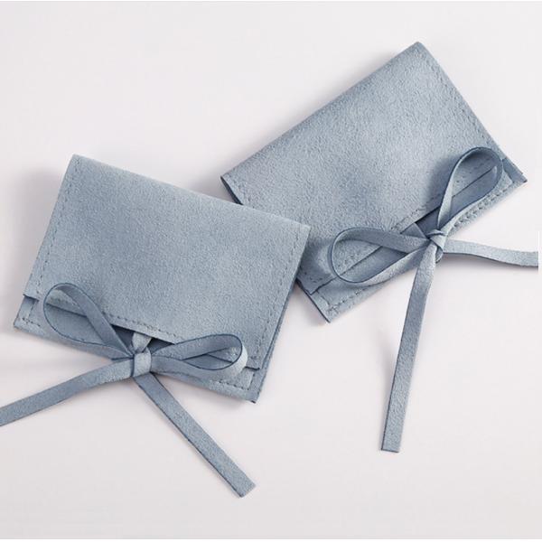 Custom Suede Jewelry Pouch Luxury Packaging for Environmentally Friendly Bracelets