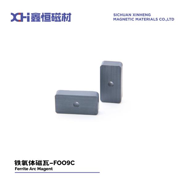 Composite Ferrite Strontium Powder Sintered Ferrite Magnet R75mm-r75mm×44mm for Industrial Applications