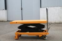 Máquina de elevação hidráulica industrial de nível médio, elevador manual de mesa de 1,5 toneladas