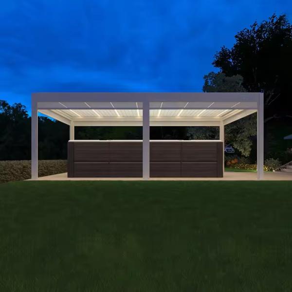 Customizable Aluminum Gazebo with Retractable Canopy Durable and Versatile
