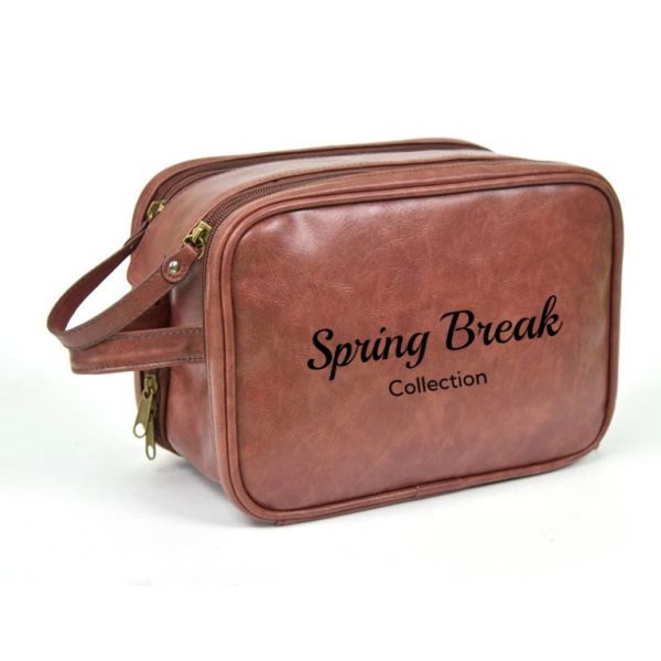 New Cowhide Pattern Toiletry Bag For Business Trip, Travel, Cosmetics And Bath Supplies Waterproof Storage Bag