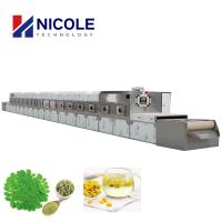 CE de stérilisation Certificed de thé de fleur de machine de séchage de thé vert de la micro-onde 20kw