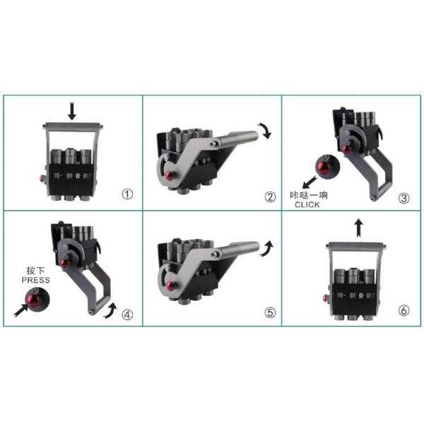12GPM Flush Face Hydraulic Quick Couplers Connect Under Pressure Zinc Nickle Plate