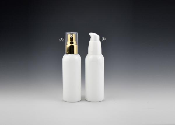 Well-Designed 50ml Boston Round Opal White Glass Cosmetic Bottles, Empty Skincare Bottles, Cosmetic Bottle Manufacturers