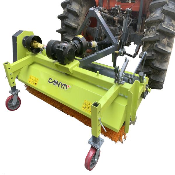 vassoura de rua 320kg de 180r/Min Roller Brush Road Construction com cubeta