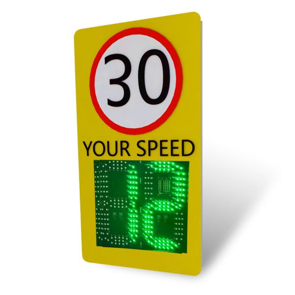 Интегрированные солнечные светодиодные радарные сигналы скорости AC110-220VAC DC12/24V