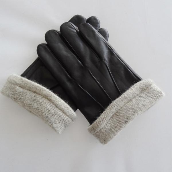 Plain Mens Soft Leather Gloves Customized Size Custom Styles Eco - Friendly