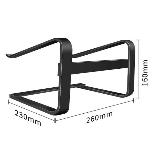 260*230*160MM Lightweight Silver Aluminum Desktop Metal Laptop Stand