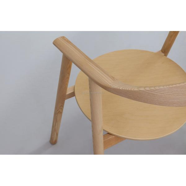 Fully Assembled High Back Solid Ash Wood Dining Chair for Home Furniture in Modern Restaurant