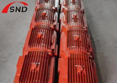 OEM Grey  Iron Casting Parts Motor Housing HT150 GGG20 For Electric Motor Industry Red Painting