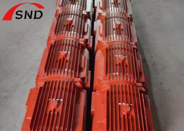 OEM Grey  Iron Casting Parts Motor Housing HT150 GGG20 For Electric Motor Industry Red Painting