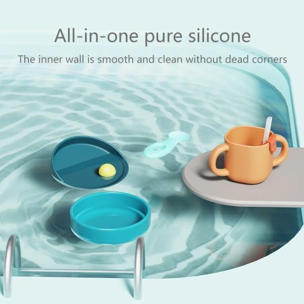 3 In 1 BPA Free Kids  Childrens Dinner Set Kids Baby Feeding Infant Plates And Bowls