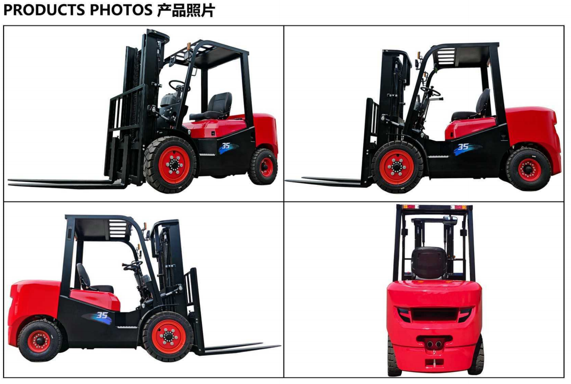 Automatic 2t 2.5t 3t 3.5t 4t 5t 6t 7t 10t Hydraulic Diesel Forklift LPG Lithium-Ion Forklift