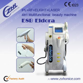 o laser IPL do yag do nd de 4in1 Mulfifunction RF OPTA a máquina indolor profissional da remoção do cabelo do laser de SHR