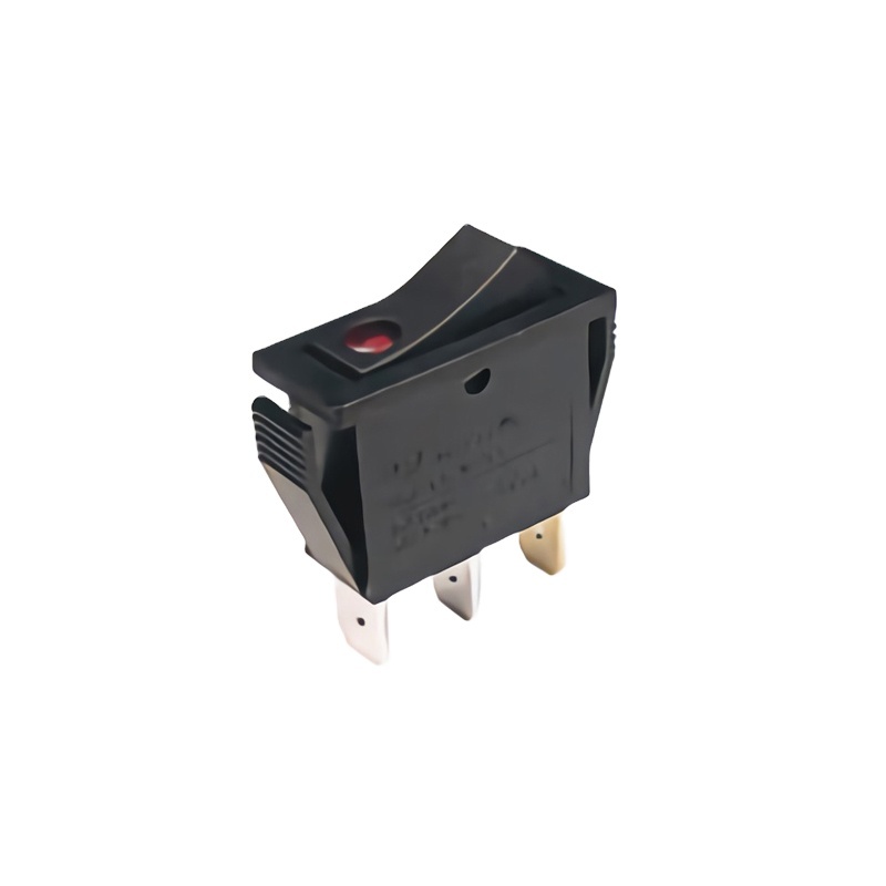 Boat-type Switches Lighted Switches With LED Light Large-size Current Square Plastic case Rocker Switch