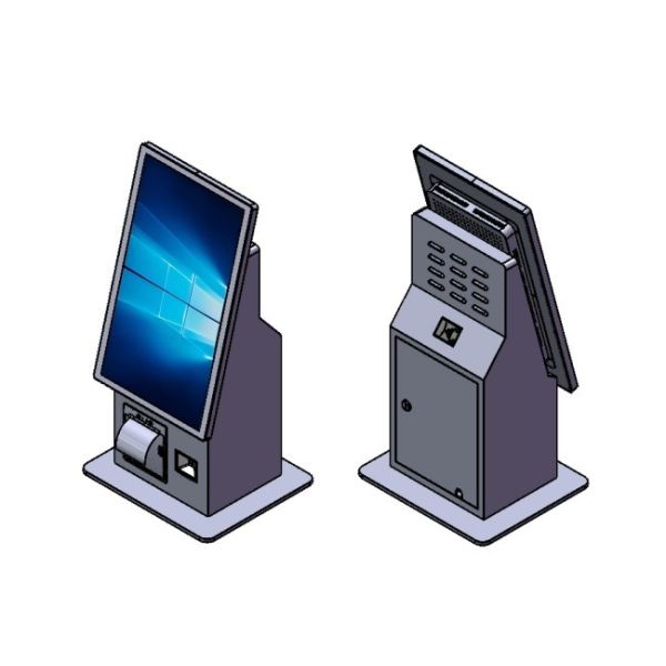 21.5 Inch Windows Desktop LCD Touch Screen Ordering Machine Terminal Food Restaurant Pos Self Service Checkout Kiosk Payment Kiosks