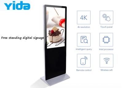 A instalação portátil ereta, interna livre, exposição do Lcd de 43/49/55/65 de polegada para anunciar