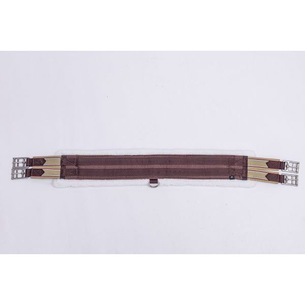 Premium Synthetic Fur Lined Double Elastic Straight Horse Girth