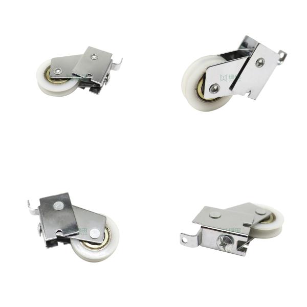 Ruedas de rodillo para puerta corredera de nailon duradero al por mayor para ventanas de aluminio