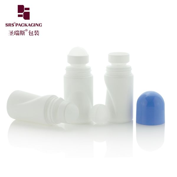 RPPB 50ML Unique Shape Plastic PP Mono Roll On Deodorant Bottle