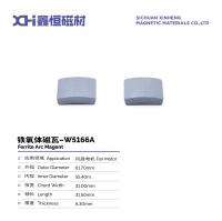 Magnés de moteur ferrite pressés à l'humidité avec des propriétés magnétiques élevées pour moteurs de ventilateur W5166A