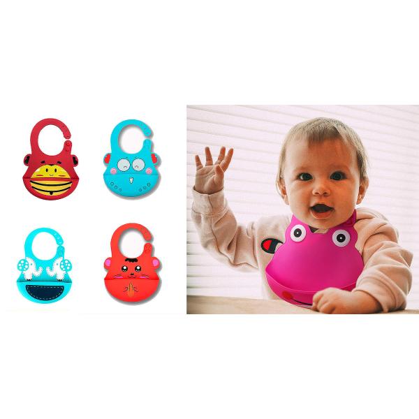 Cute Soft Silicone Baby Bib / Food Grade Silicone Little Unicorn Bibs