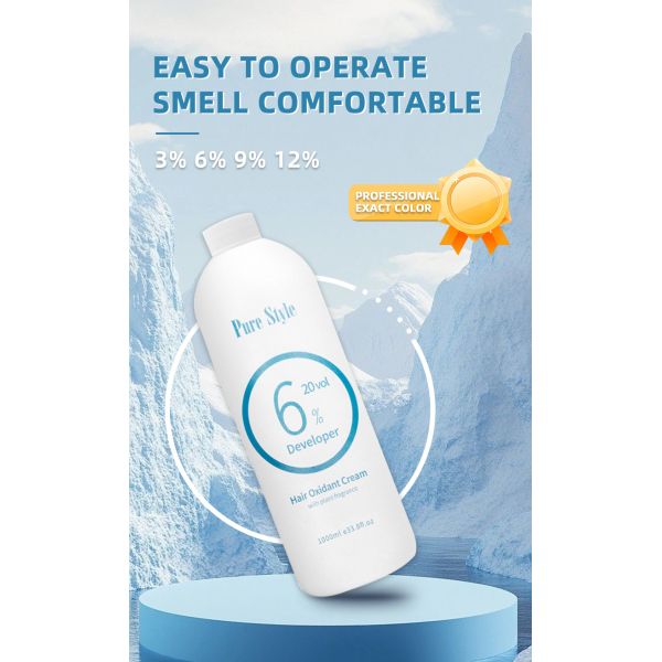 1000ml Développeur Professionnel au Peroxyde Crème Oxydante pour Cheveux Naturels OEM/ODM
