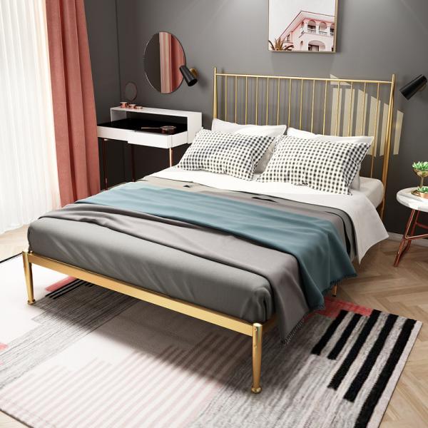 2022 Latest Modern Design Metal Bed Frame Livingroom Size Steel Single Bed
