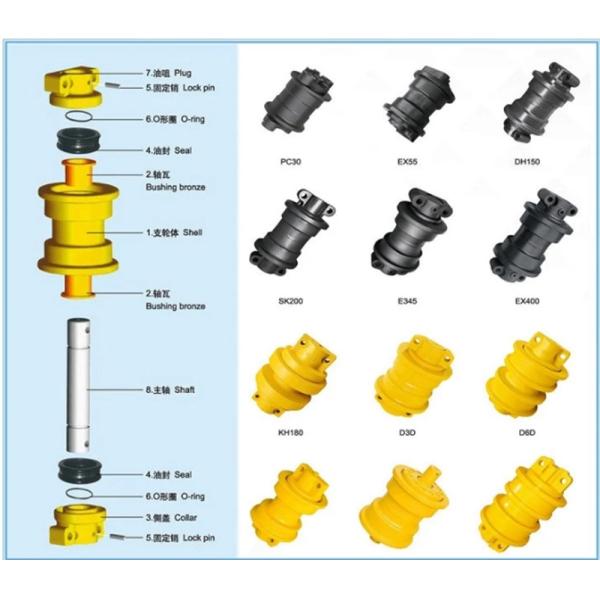 Мини дно ролика следа экскаватора ПК40 ПК45 ПК50 ПК55МР ПК60/ролик несущей