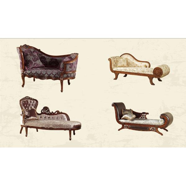 Cafe European Luxury Modern Leather Tufted Chaise Lounge Sofa Chair