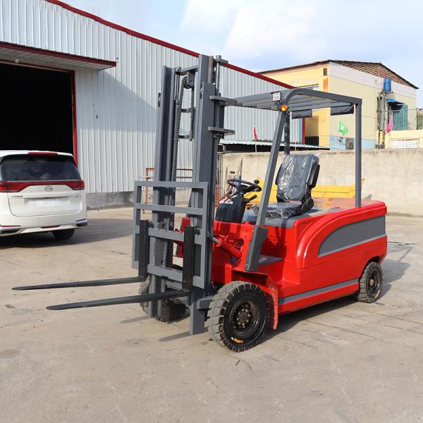 Hot China 4*4 Wheel Electric Forklift Truck 1.5Ton 2 tons To 10Ton 48V Battery Cheap Price 2 ton Forklift Electric