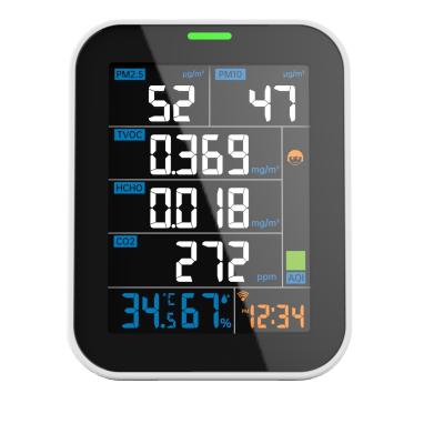 PM2.5 PM10 CO2 Indoor Air Monitor TVOC HCHO Air Particulate Meter