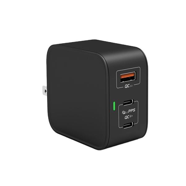 Foldable UK EU Plug Mini Mobile Phone PD QC3.0 QC4.0 3 Ports USB GAN Charger