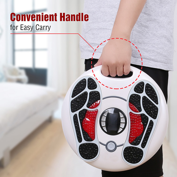 Electronic Tense Infrared Reflexology Rolling Foot Massager With Remote Control