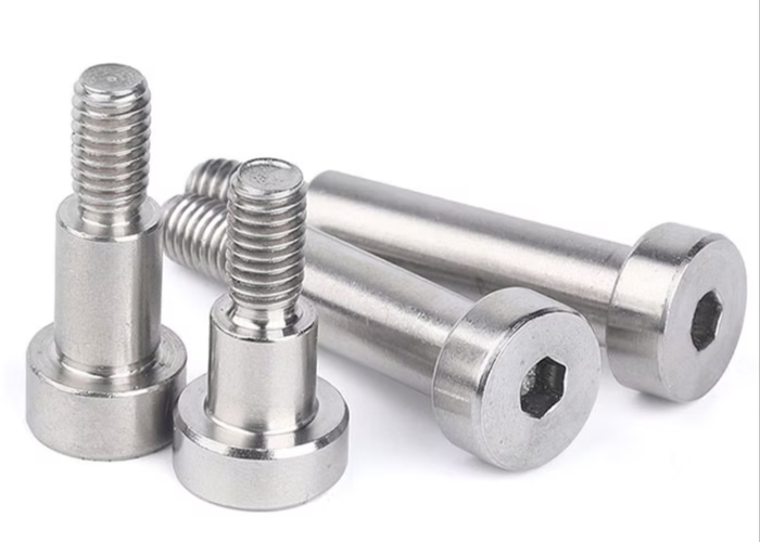 Stainless Steel 304 Shoulder Bolt Metric M10x30 Zinc Plating White Automotive Assembly