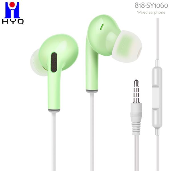 Plastic Round Cable Noise Cancelling Wired Earphones IPX2 Waterproof