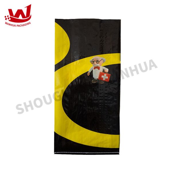 BOPP Film Coated Color Printed Pp Woven Fertilizer Bag / Woven Sack Bag
