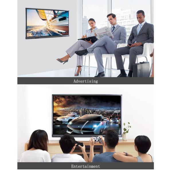 Infrared 10 Point Large Touch Screen Monitor , Smart Board Touch Screen Lcd Display 86 Inch