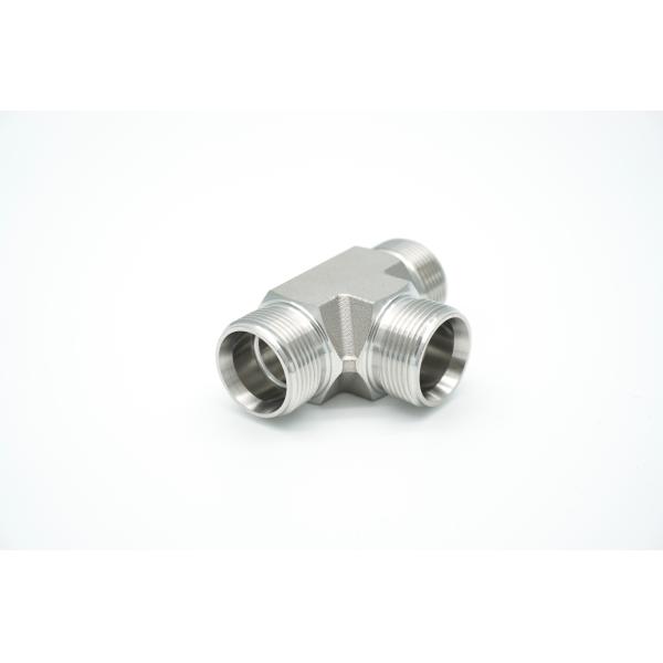 Brand New Stainless Steel Equal Tees Male Tube Adapters For Hydraulic Fittings