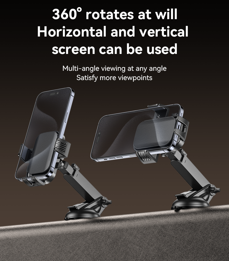 Yesido 360° Adjustable Non-slip Phone Holder with Suction Cup Bracket for 4.7-7.2 Inch Mobile Phones