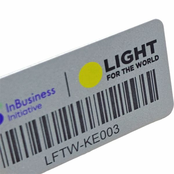 Customized Metal Barcode Serial Number Label Nameplate Aluminum Laser Asset Tag