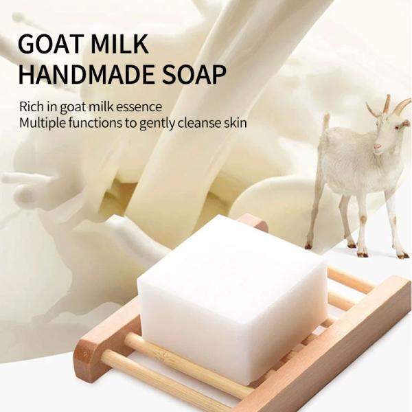 Moisturizing Whitening Kids Sea Salt Rice Coconut Natural Goat Milk Soap