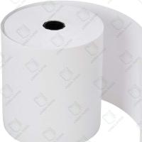 Papel térmico com etiquetas brancas de vidro rolos jumbo para impressão e rotulagem