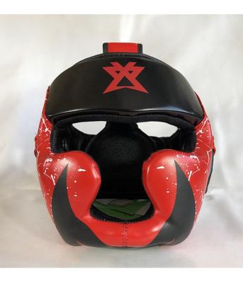 Black Boxing Training Helmet Kickboxing Sparring Karate Taekwondo MMA Headgear