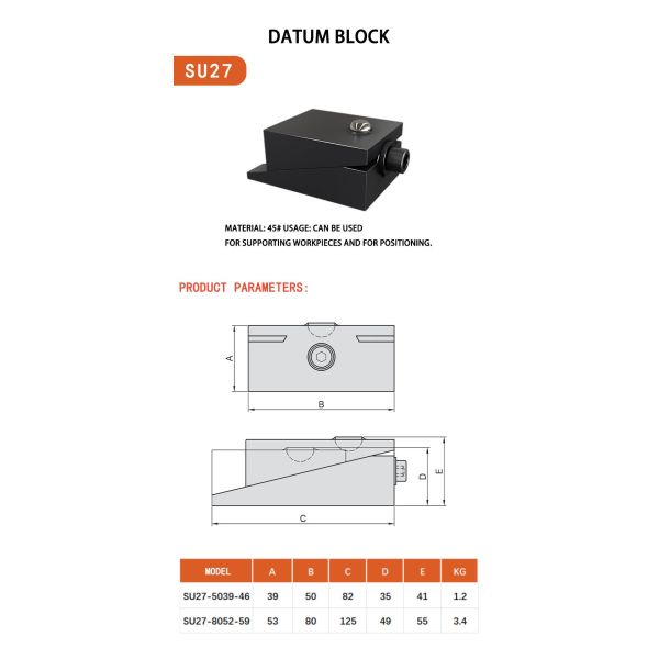 S45C Adjustable Parallel Block For CNC Fixtures And Workholding