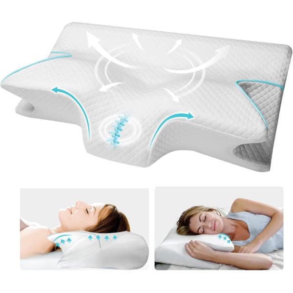 Cooling Case Pain Pillow Customized Color Memory Foam Orthopedic Bed Pillow for Sleeping
