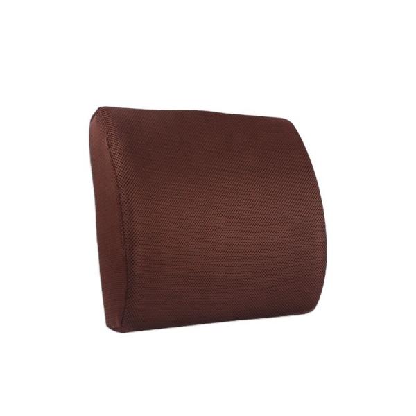 Polyurethane Memory Foam Lumbar Support Cushion for Car Seat 34*33*12cm 3D Mesh Fabric