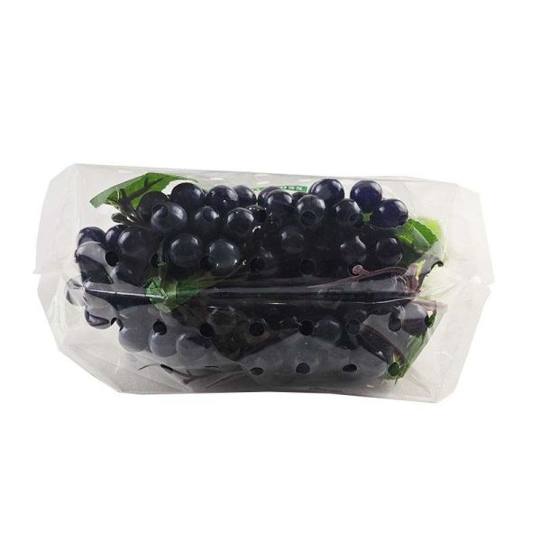 High Clarity Micro Perforated Bag Custom Printed Vented Produce Pouch With Handle