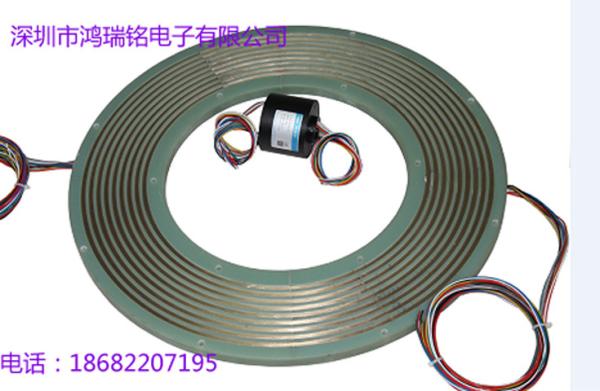 300RPM Pancake Slip Ring 1000M Ethernet Signal For Elemental Crystal Furnace