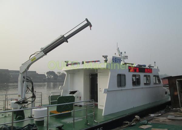 1 Ton Marine Hydraulic Boom Crane Telescopic Boom Less Installation Area